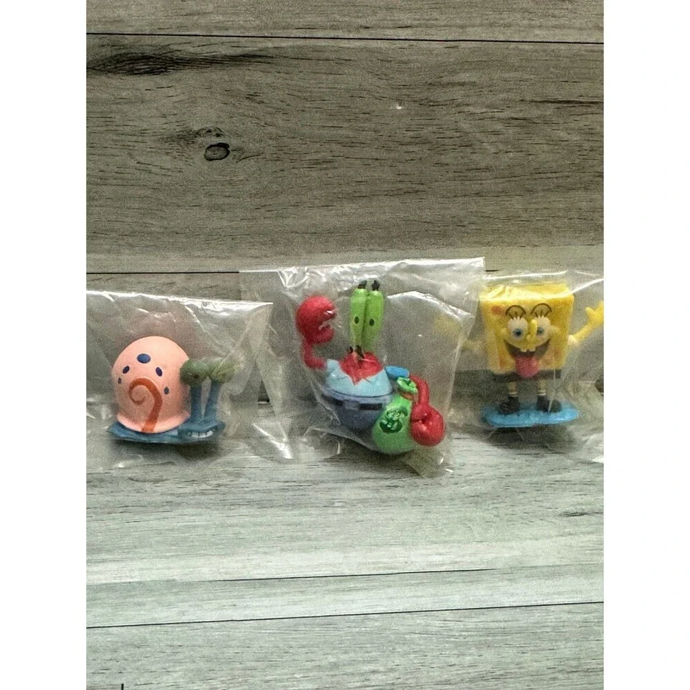 Nickelodeon SpongeBob SquarePants cake ToppersYellow Green Brown Playset Figures